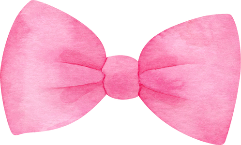 Watercolor Pink Bow