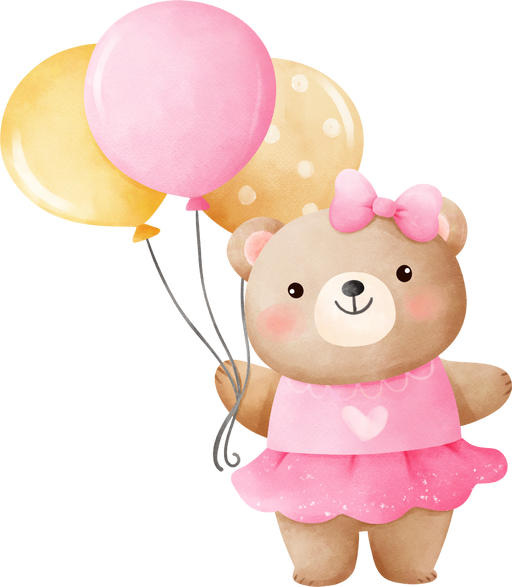 Little bear Nursery girl baby